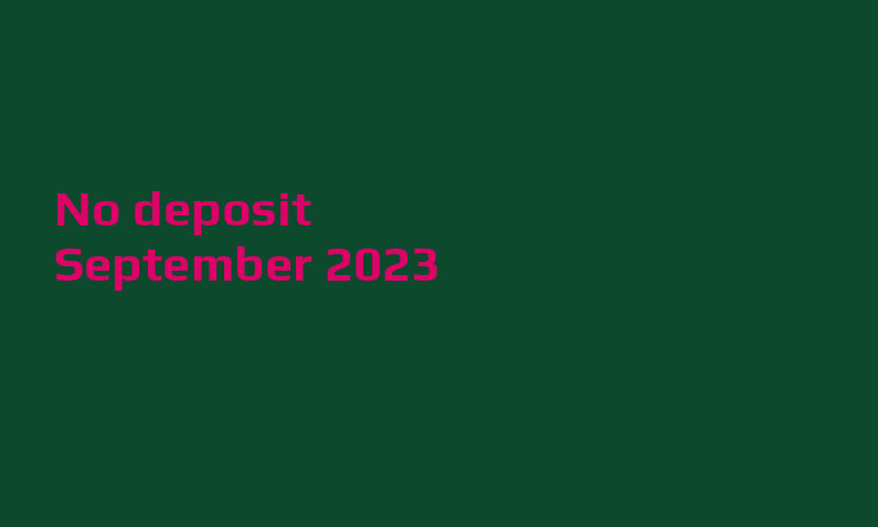 Latest 50 Crowns no deposit bonus, today 30th of September 2023