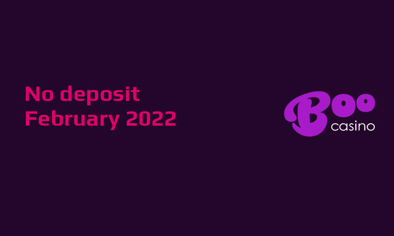 Latest BooCasino no deposit bonus 17th of February 2022