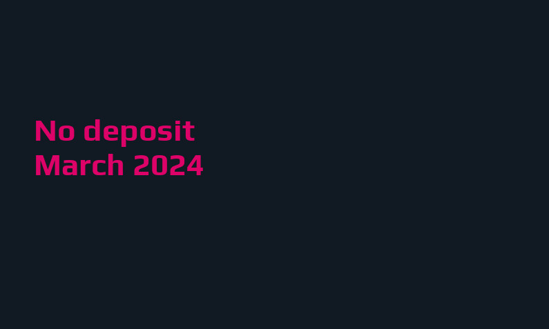Latest Canada777 no deposit bonus March 2024