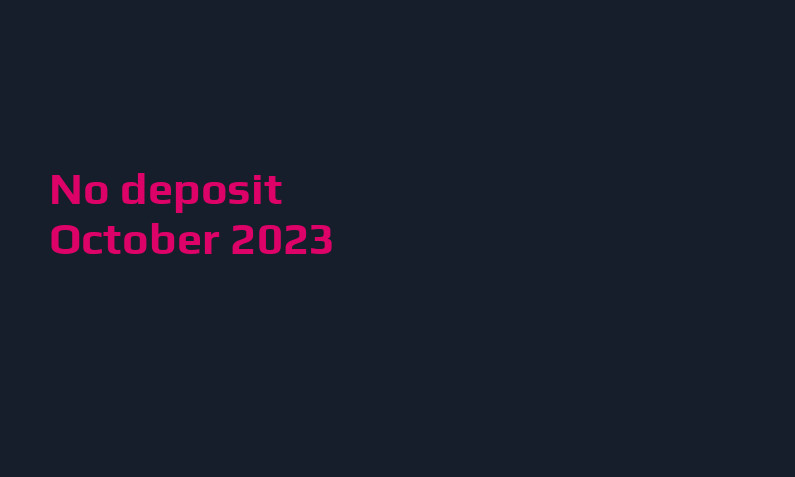 Latest Joya Casino no deposit bonus, today 21st of October 2023