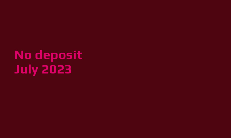 Latest Nevada Win no deposit bonus July 2023