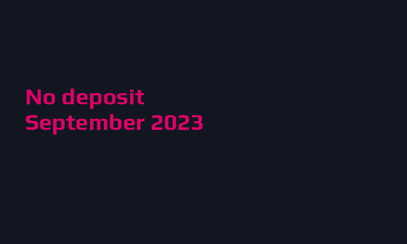 Latest no deposit bonus from Blazzio September 2023