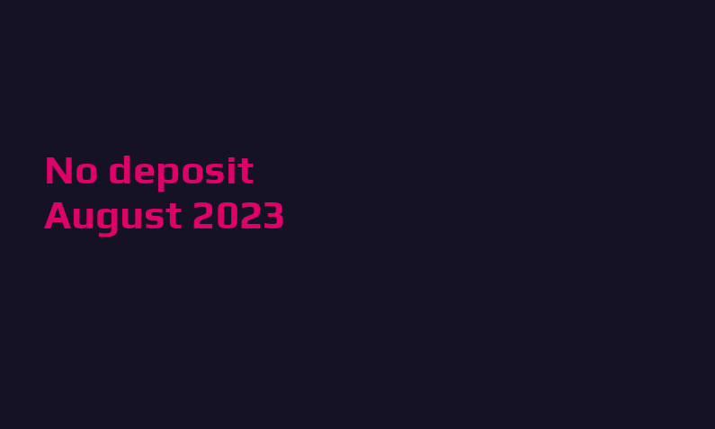 Latest no deposit bonus from Fountain August 2023