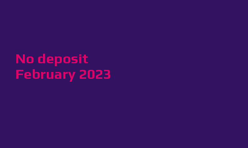 Latest no deposit bonus from Slotbox February 2023