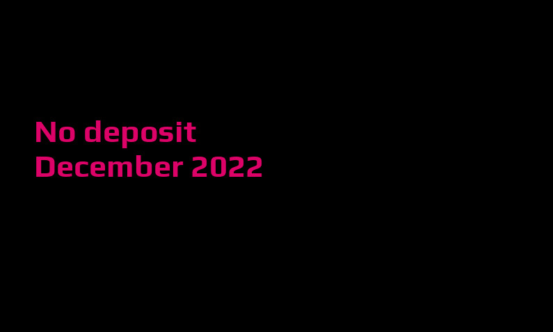 Latest Ripper Casino no deposit bonus December 2022